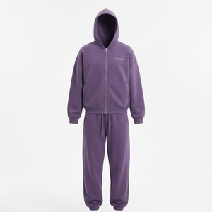 Stylish Winter Women's Hooded Solid Fleece 2-Piece Tracksuits Versatile Full Set Short Sleeves 100% Cotton Comfortable Training - Product Image 3