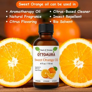 Aceite Esencial de Naranja Dulce 100% Puro, Prensado en Frío, Aceite de Citrus Sinensis, Fragancia, Grado Cosmético, Aceite de Naranja Natural a Granel - Product Image 2
