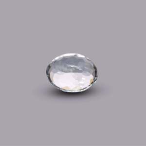 Sky Blue Aquamarine 4.45 Carat Oval Cabochon Faceted Loose Gemstone for Fine Jewelry - Product Image 2