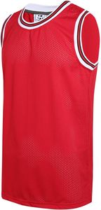Camiseta de Baloncesto Personalizada de Malla Rosa, Cuello en V, Sin Mangas, Nombre del Equipo 00, Impresión Sublimada, Transpirable, Unisex, para Adultos - Product Image 2