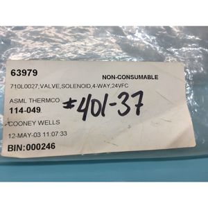 Vanne solénoïde micro HUMPHREY 401-37, 4 voies - Équipements et pièces semi-conductrices de confiance du marché mondial - Product Image 4