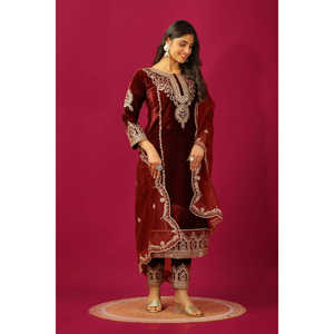 เจ้าบ่าวเย็บเต็มรูปแบบสวมใส่เสื้อปาร์ตี้กับ dupatta-สำหรับโอกาสพิเศษ - Product Image 4