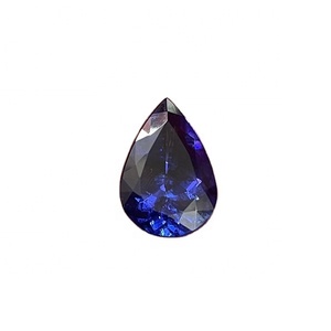 Tanzanite naturelle de forme poire, couleur bleu royal de haute qualité, certifiée IGI, traitée thermiquement, 12,10 carats, pierre précieuse Sadiya International - Product Image 1
