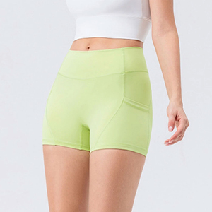 Wholesale Custom Logo Ladies Compression Gym Workout Yoga Shorts Comfortable Quick Dry Butt Lift Running Shorts For Women - Product Image 4