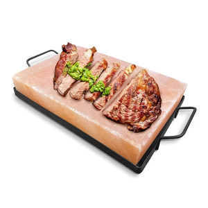 Placa de Sal del Himalaya para Cocinar, Asar, Cortar y Servir, Losa de Sal para Barbacoa con Bandeja de Hierro - Product Image 6