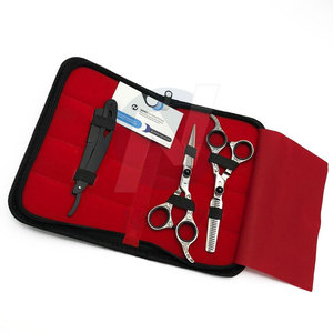 Kit de Barbería Profesional de Acero Inoxidable con Cortapelos, Tijeras y Herramientas de Aseo para Cortar el Cabello y Recortar la Barba - Product Image 3