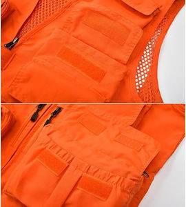 Nouveau Gilet de Pêche pour Hommes, Veste de Travail d'Extérieur à Séchage Rapide, Gilet de Chasse Réversible avec Multiples Poches - Product Image 6