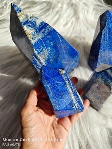 Pointe de Lapis Lazuli Naturel, Pierre Précieuse Polie de Forme Libre, Pierre de Guérison pour la Méditation, Décoration d'Intérieur, Cadeau - Product Image 3