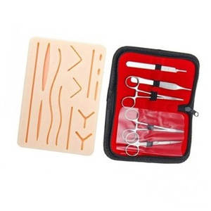 Almohadilla de Silicona Grande con 14 Heridas Precortadas para Prácticas de Sutura, Kit para Estudiantes de Medicina y Veterinaria/Enfermería, Set Ortopédico para Uso Hospitalario - Product Image 4