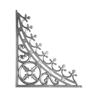 Support d'angle moderne pour garde-corps à rayons en fonte, sans cadre, résistant à la rouille, pour balustrade d'escalier, garde-corps de balcon de villa de luxe et terrasse