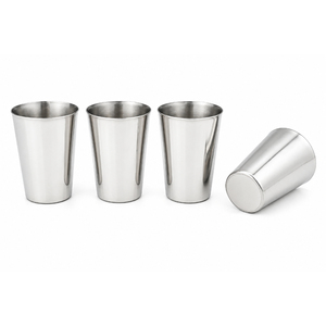 Gobelet à eau en acier inoxydable de qualité alimentaire, incassable, empilable, écologique, pour restaurant - Product Image 1