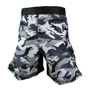 Pantalones Cortos de Lucha para Kick Boxing, Ropa Deportiva BJJ, Blanco/Negro/Camuflaje, Hechos de Poliéster para Adultos, Nuevos, Unisex, MMA, Grappling - Product Image 5
