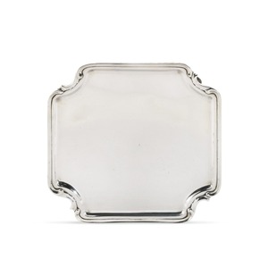 Elegant Wedding & Party Table Settings Modern Style <b>Square</b> Decorative Serving Platter Silver Scalloped <b>Edge</b> Metal Charger Plates - Product Image 6