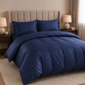 Direct Factory Supply Custom Cotton Bamboo Duvet Tie for Home Textile Manufacturers <b>Bedding</b> <b>Sets</b> Hotel Linens - Product Image 1