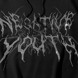 Hoodies personnalisés avec strass et impression DTG, hoodies tendance pour hommes - Product Image 4