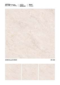 Azulejos de Porcelana Premium con Acabado Mate, 600X600MM 24X24, Azulejos de Cerámica Vitrificados para Piso, para Sala de Estar, Cocina, Baño, Interior - Product Image 4