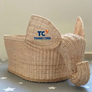 Top bán <span class=keywords><strong>wicker</strong></span> voi giỏ handmade động vật đồ chơi lưu trữ Organizer cho bé <span class=keywords><strong>wicker</strong></span> dễ thương voi Vườn Ươm giỏ - Product Image 1