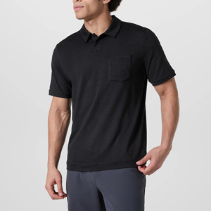 Vente flash - Polos pour hommes avec broderie personnalisée - Polos respirants à manches courtes - Polos de performance - Product Image 3