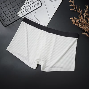 Calzoncillos bóxer transpirables para hombre con bolsa de realce en U convexa, absorción de sudor y esquinas planas - Product Image 3