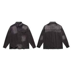 Woman <b>Jacket</b> Wholesale <b>Black</b> <b>Denim</b> Men Bottom Acid Wash <b>Jacket</b> Men <b>Denim</b> Jean Plus Size Bomber <b>Jackets</b> <b>Hooded</b> <b>Denim</b> - Product Image 6