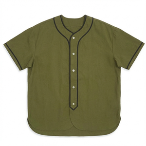 Impresionante Camiseta de Béisbol de Corte Regular, Transpirable, con Cierre de Botones, Manga Corta, Ropa Deportiva de la Mejor Calidad, Camiseta de Béisbol de Poliéster - Product Image 1
