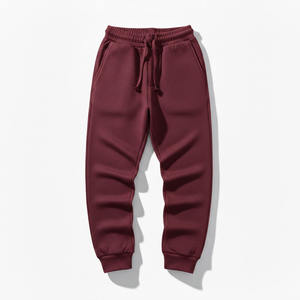 Pantalon de jogging streetwear personnalisé en mélange de coton, pour l'entraînement, vente en gros, pantalon de jogging d'hiver épais pour hommes, élastique - Product Image 5