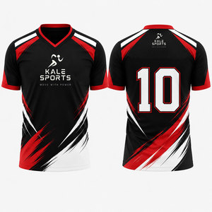 Maillots de football respirants personnalisés avec nom et numéro d'équipe, séchage rapide, 100 % polyester, légers, design personnalisé – Meilleures ventes - Product Image 1