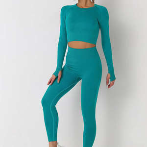 2026 Activewear Sports Workout <b>Women</b> Yoga Set 2pcs Contrast Binding Gym Fitness Clothing Shorts Bra Breathable Tracksuits - Product Image 2