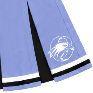Jupe plissée bleue personnalisée pour femmes et filles, idéale pour la danse, les équipes sportives, les spectacles, l'entraînement et les compétitions, uniforme sportif. - Product Image 4