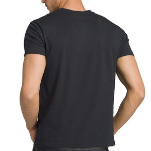 Camiseta de Alta Calidad para Hombre, Cuello en V, Personalizada, 100% Algodón, Antiarrugas, Secado Rápido, Ropa Deportiva OEM - Product Image 5