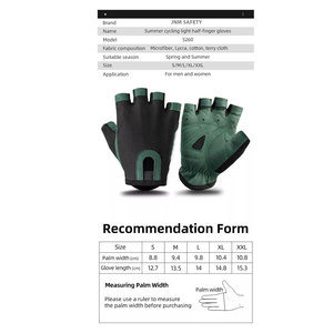 Gants de sport d'hiver unisexes pour hommes et femmes, respirants, à séchage rapide, demi-doigts, avec rembourrage en gel anti-vibrations pour le cyclisme et la course - Product Image 6