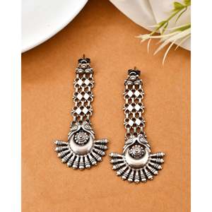 Pendientes de Plata de Moda Meera Jaipur Kavni - Product Image 3