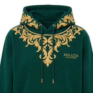 Sweat-shirt Homme Personnalisé en Molleton Lourd 220 g/m² Respirant avec Broderie Logo 3D Point de Chaînette Coupe Boxy Imprimé - Product Image 1