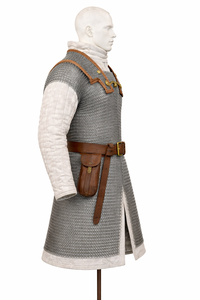 Armadura Romana Lorica de Malla Medieval Hecha a Mano de Alta Calidad con Anillos de Acero Suave de 9 mm y Alambre de Calibre 18 para Halloween y Año Nuevo - Product Image 5