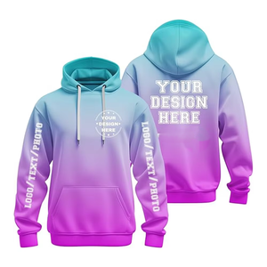 Sweat à capuche polaire personnalisé pour homme, vêtement de sport avec logo imprimé intégral, OEM/ODM, respirant et écologique - Product Image 6