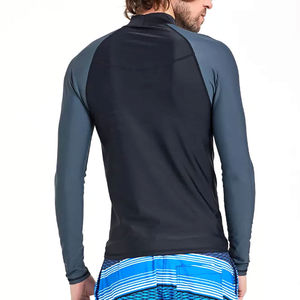 Custom Printed <b>Athletic</b> Rash Guard for Men Long Sleeve UV Protection Quick Dry Sports Shirt Supplier - Product Image 3