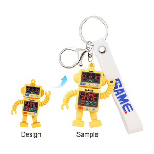 Porte-clés personnalisé en PVC souple imprimé UV avec logo anime 3D, durable, écologique, non toxique, imperméable et unique - Product Image 1