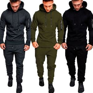 Chándal de marca con capucha para hombre, traje con estampado de moda, Sudadera con capucha informal y pantalones, conjunto deportivo de dos piezas - Product Image 2