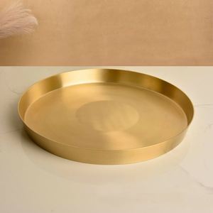 Premium Quality Classic Eco-Friendly Brass Thali Set Glass Cups Spoon Customized Water <b>Bottle</b> <b>Cleaning</b> <b>Brush</b> Home Outdoor India - Product Image 3