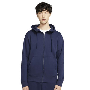 Sweat-shirt à capuche zippé intégral pour homme, en molleton de coton épais, uni, avec logo personnalisé, décontracté, coupe oversize, unisexe - Product Image 5