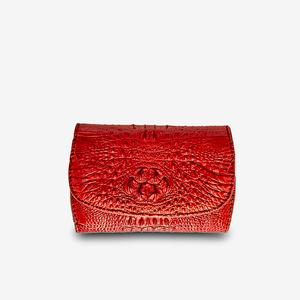 Sac à main en cuir de crocodile véritable Luxali pour femmes, portefeuille à trois volets tendance, sac à main imperméable, taille L14 X H9.5cm - Product Image 1