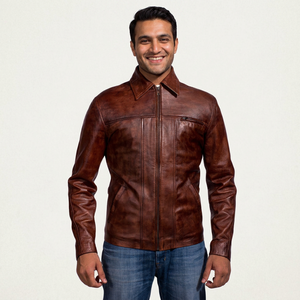 Latest Design 2026 High Quality Custom Skin Leather Coat Warm Leather Coats <b>Men's</b> Winter Jackets Coats Fashion Jackets for <b>Men</b> - Product Image 1