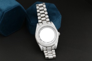 Montre mécanique automatique de luxe vintage pour homme NYC DIAMOND EMPIRE, boîtier carré 41 mm en acier inoxydable, mouvement japonais - Product Image 4
