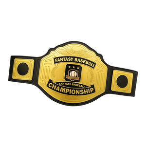 High Quality Baseball Championship Belt Premium Best Gold Plated Sports Title Trophy - Product Image 6