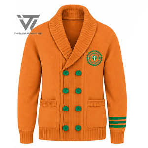 Cárdigan de Mujer Personalizado con Cuello Chal, Bordado y Tejido, de la Universidad Florida A&M, Estilo Griego, Doble Abotonadura - Product Image 1
