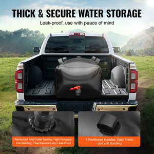 "240L/63.4 Gallon <b>Collapsible</b> Water <b>Storage</b> Bladder for RVs-1000D PVC 2L Capacity" - Product Image 4