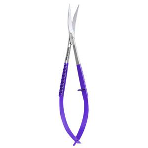 Micro ciseaux à cuticules courbes russes extra pointus pour la coupe des sourcils Ciseaux à cuticules à ressort Instruments de beauté Outils de beauté - Product Image 1