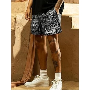 <b>Men's</b> Solid Sublimated Satin Mesh <b>Shorts</b> Breathable Quick Dry Eco-Friendly <b>Elastic</b> <b>Waist</b> Basketball Gym Casual Athletic - Product Image 4