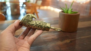 Eagle Head Gold Brass Bottle <b>Opener</b> Stylish Bar Tool Perfect for Opening Beer Bottles and Bar Counter Decor From India - Product Image 2