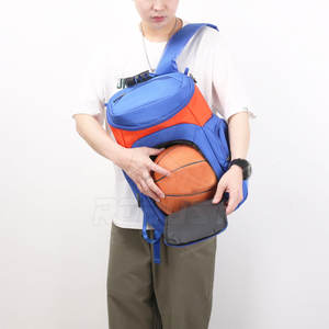 Sac à dos de basketball style sportif en polyester avec fermeture éclair, léger, écologique, grande capacité, bretelles confortables - Product Image 6